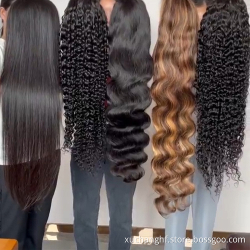 Wholesale 13x6 hd lace frontal wig Virgin Hair Brazilian Hair Peruvian Swiss 13x6 transparent hd lace frontal wig